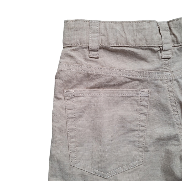 Tan Boys Pull On Woven Flat Front Shorts at Knee - Cat & Jack Adjustable Waist - Picture 6 of 11
